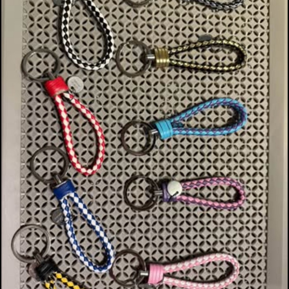 Colorful Braided Keychain Set for Kids